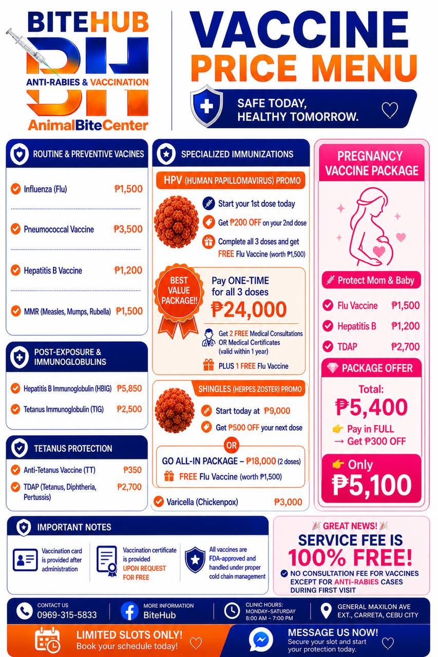 Cebu Business Directory - BiteHub Animal Bite Center & Vaccination Services – Cebu City Branch - Photo 5