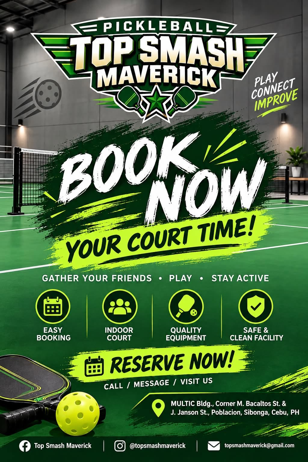 Cebu Business Directory - Top Smash Maverick Pickleball - Photo 1