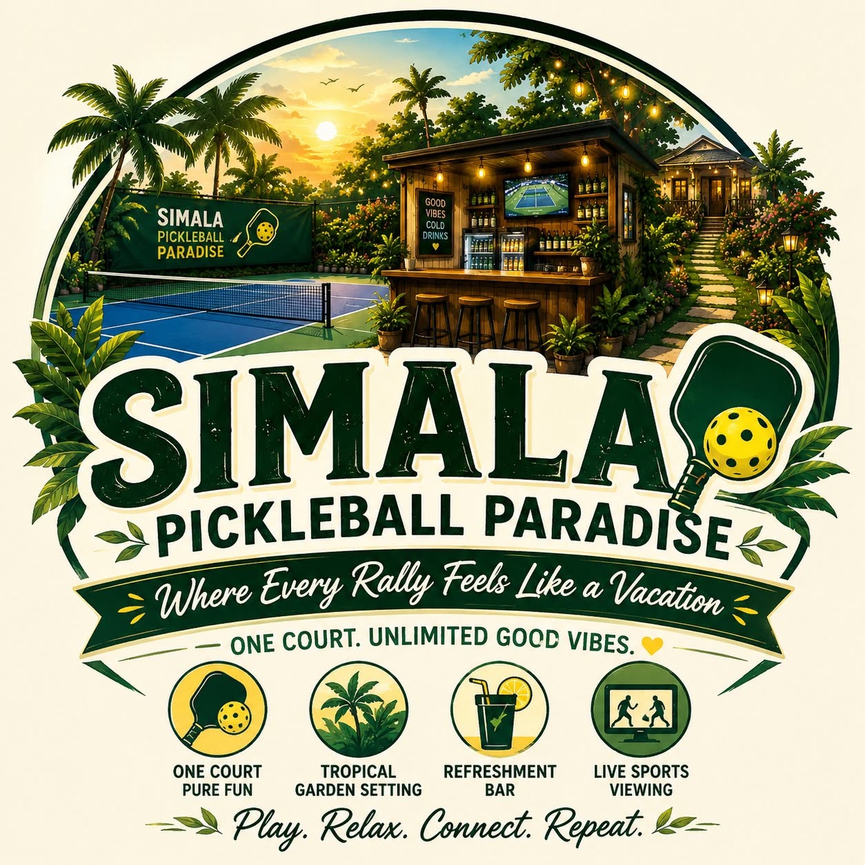 Cebu Business Directory - Simala Pickleball Paradise logo