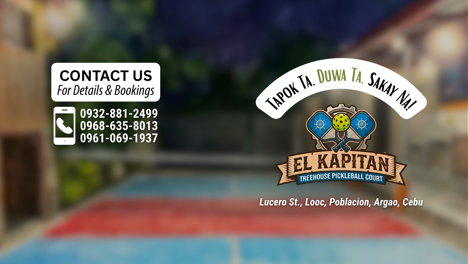 Cebu Business Directory - El Kapitan Treehouse Pickleball Court - Gallery 1