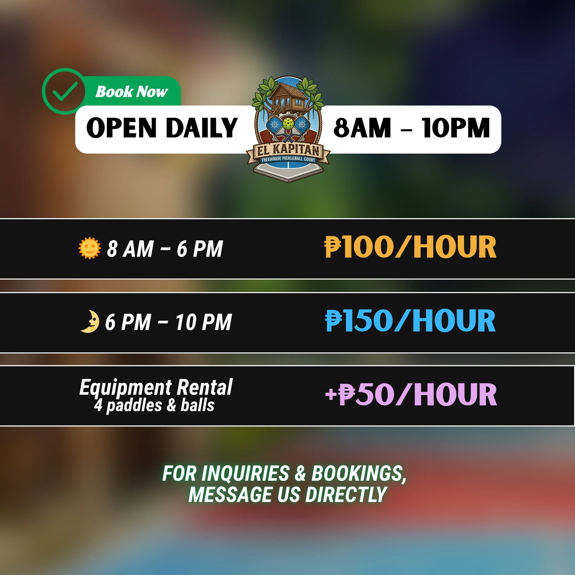 Cebu Business Directory - El Kapitan Treehouse Pickleball Court - Photo 2